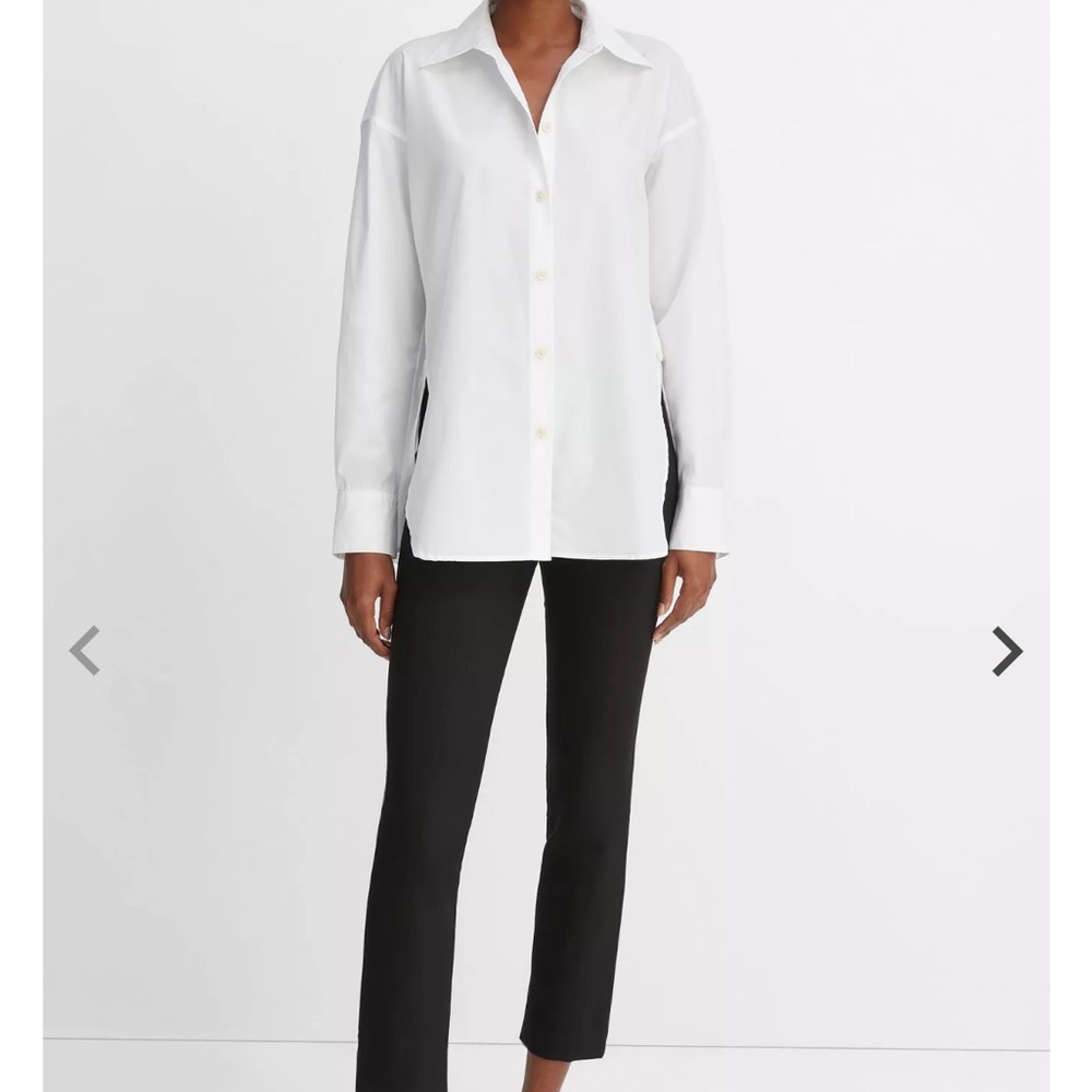 Vince convertible light blue shirt